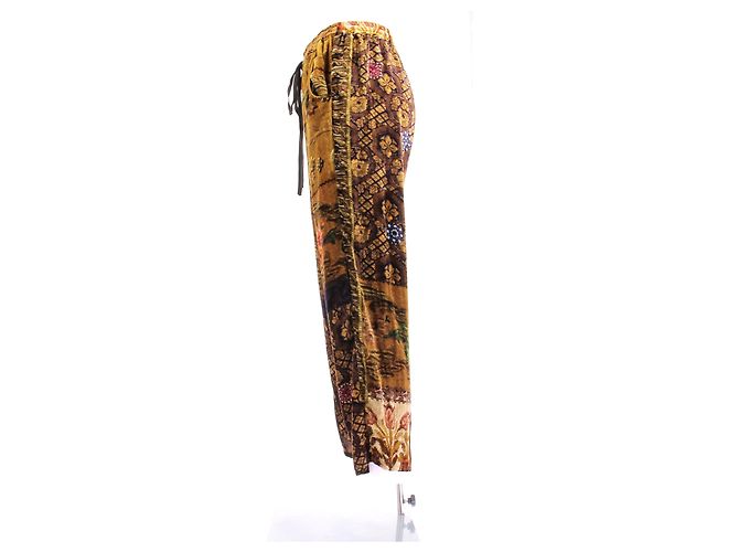 Pierre Louis Mascia Pantalón de terciopelo estampado Multicolor - vista 4