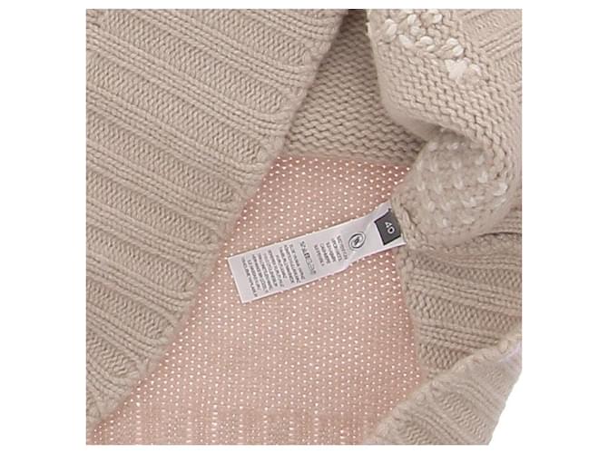 Lorena Antoniazzi Pullover mit hohem Kragen aus Wolle mit Stern Beige - Ansicht 6