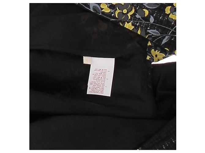 Marni Top giallo e nero in lana - vista 6