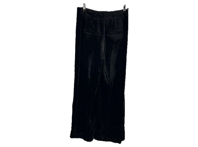 Veronica Beard Schwarze Samthose - Ansicht 2