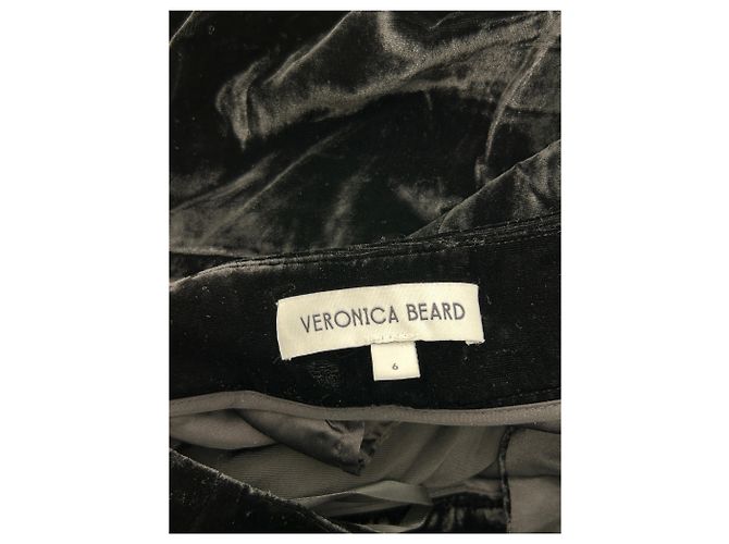 Veronica Beard Schwarze Samthose - Ansicht 4