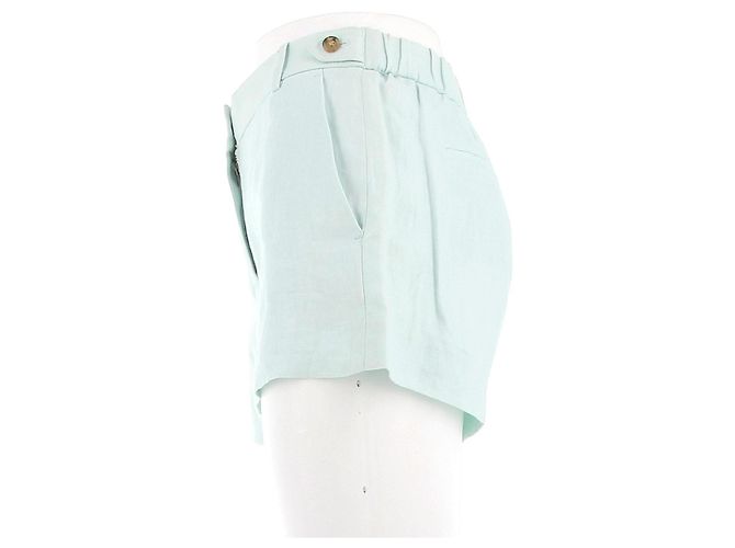 Pantaloncini in lino blu J.Crew - vista 4