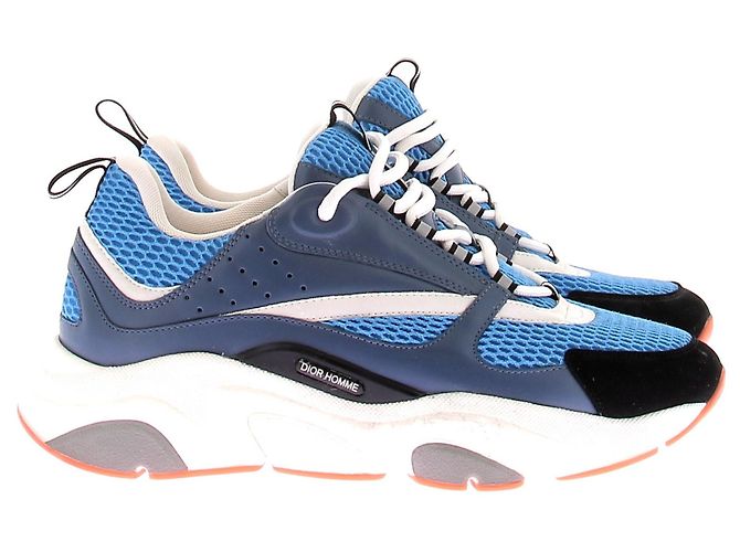 Dior Sneakers blu e arancioni "B22" - vista 2
