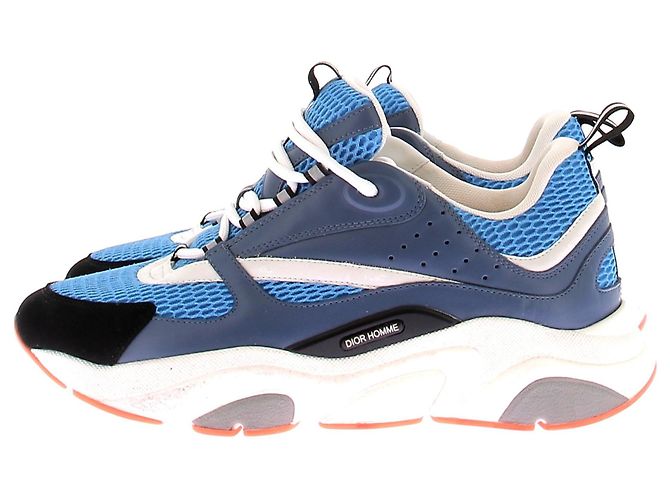 Dior Sneakers blu e arancioni "B22" - vista 3