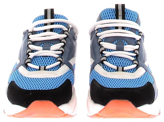 Dior Sneakers blu e arancioni "B22" - vista 4