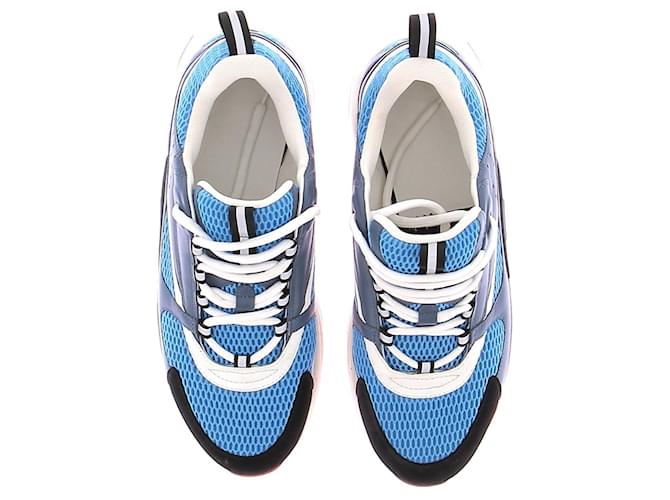 Dior Sneakers blu e arancioni "B22" - vista 6