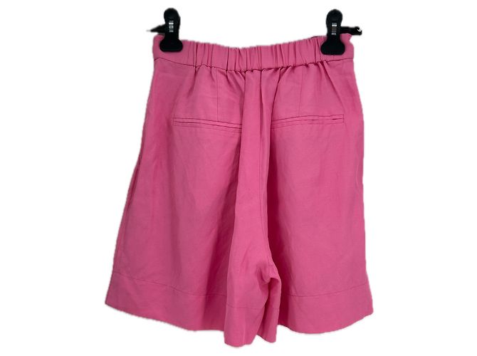 Autre Marque SCANLAN THEODORE Kurzes Kleid Rosa Viscose Pink - Ansicht 2