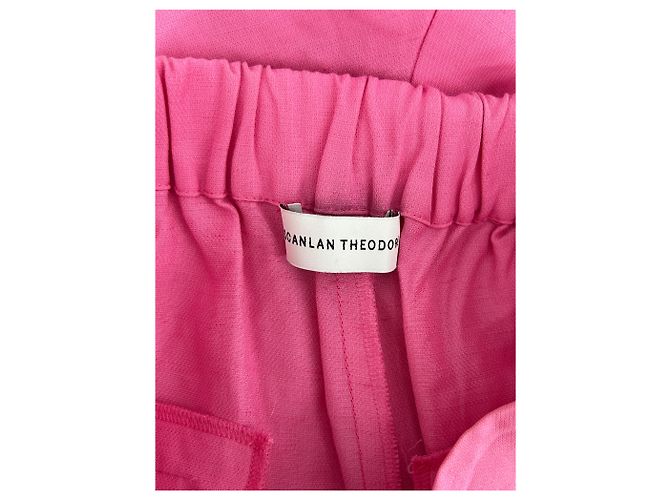 Autre Marque SCANLAN THEODORE Kurzes Kleid Rosa Viscose Pink - Ansicht 3