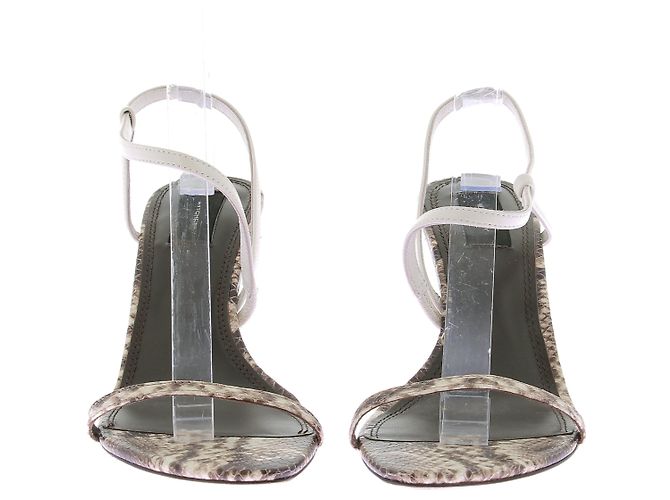 Autre Marque Sandali con tacco "Vera" Grigio - vista 4