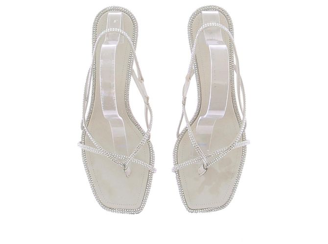Autre Marque Sandali con tacco e strass Bianco - vista 6