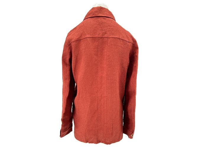 Camisa de lino SéZane burdeos - vista 2
