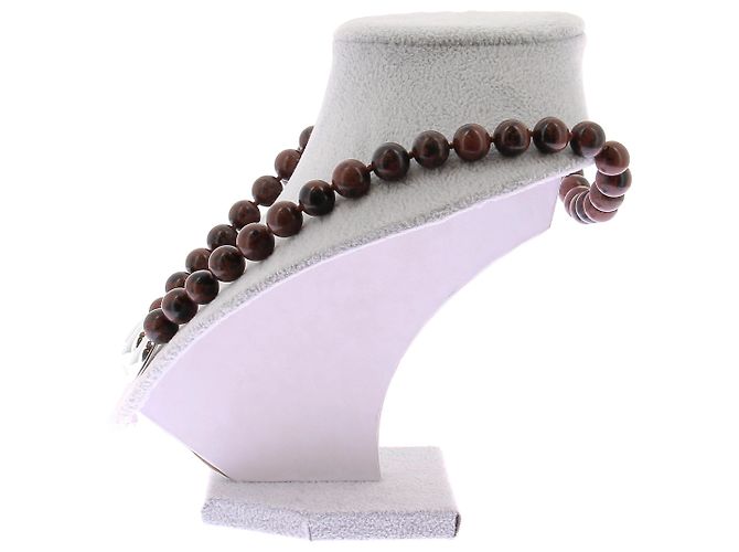 Autre Marque Collana in ossidiana Marrone - vista 4