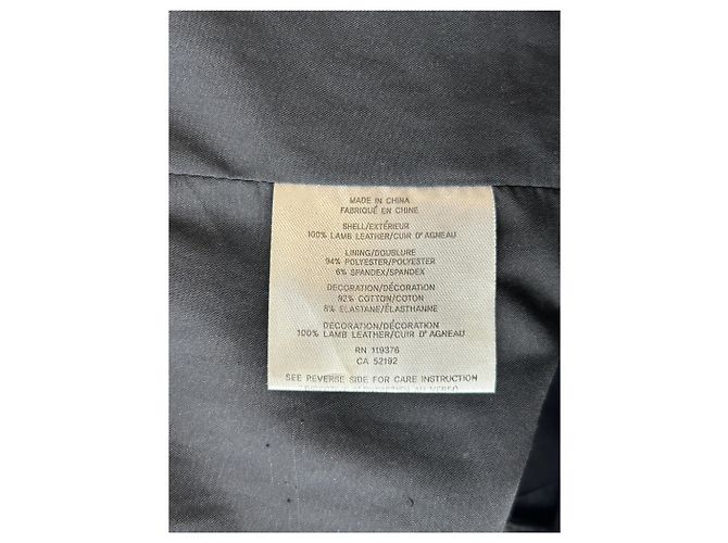 Helmut Lang Lederjacke Schwarz - Ansicht 6