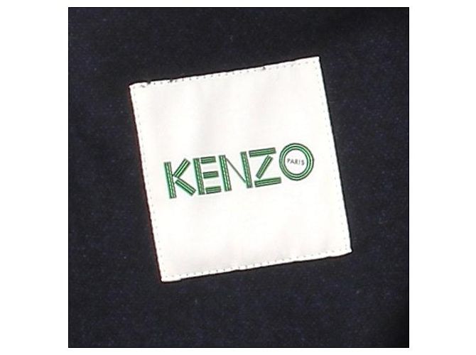 Giacca Kenzo Blu Navy Lana e Nylon M - vista 5