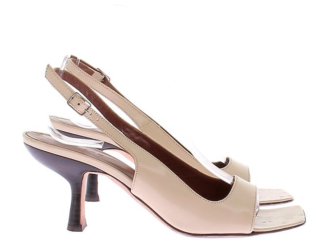 By Far Sandali con tacco beige - vista 2