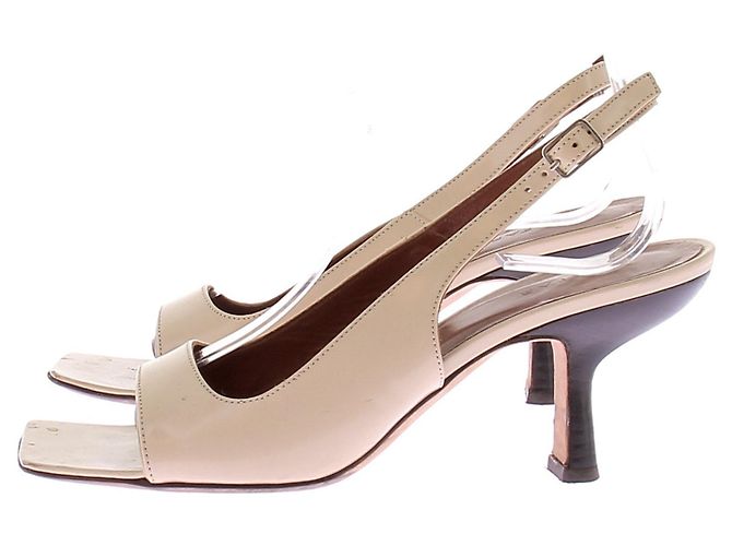 By Far Sandali con tacco beige - vista 3