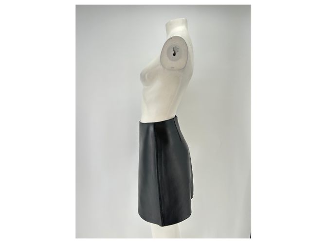 Autre Marque Falda de cuero negra TEURN STUDIOS Negro - vista 4