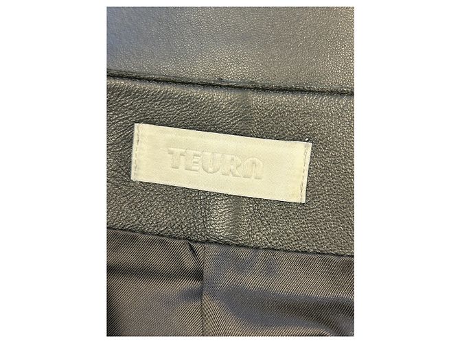 Autre Marque Falda de cuero negra TEURN STUDIOS Negro - vista 5