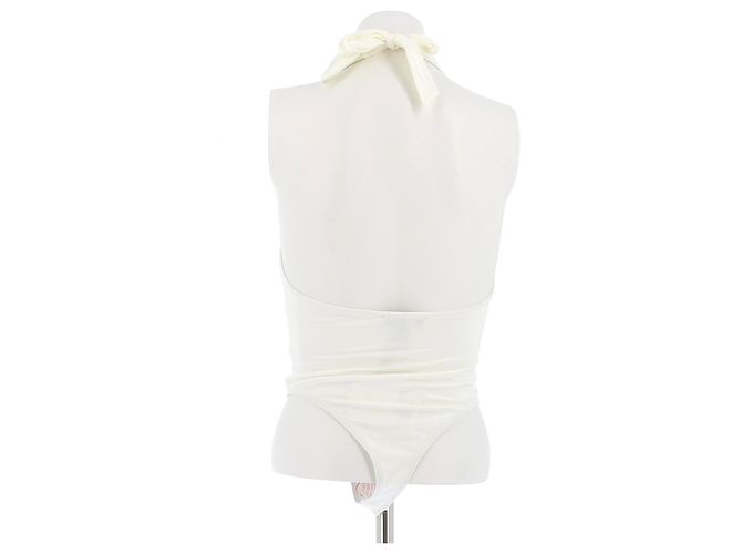 Balmain Weißer Einteiler Badeanzug - Ansicht 2