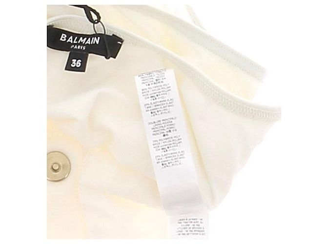 Balmain Weißer Einteiler Badeanzug - Ansicht 6