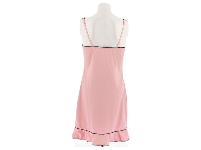 Camisón Dior de satén rosa - vista 2