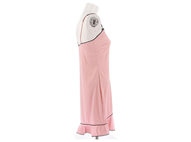 Camisón Dior de satén rosa - vista 3