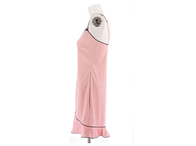 Camisón Dior de satén rosa - vista 4