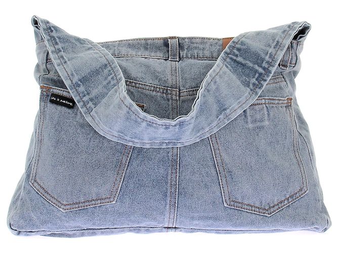 Desigual Denim Schultertasche Blau - Ansicht 7