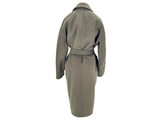Autre Marque Trench coat de lana caqui 12 STOREEZ XS - vista 2