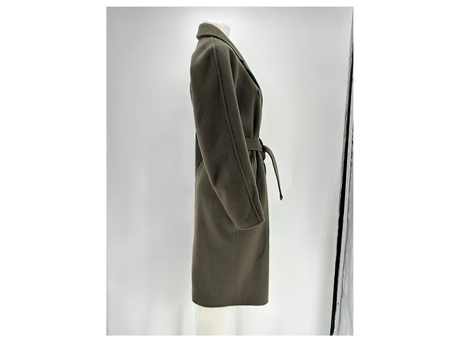 Autre Marque Trench coat de lana caqui 12 STOREEZ XS - vista 3