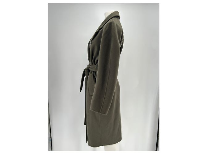 Autre Marque Trench coat de lana caqui 12 STOREEZ XS - vista 4