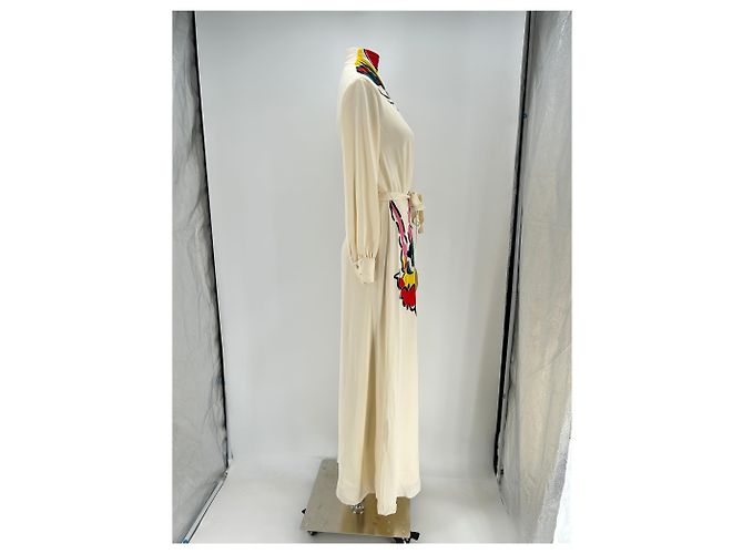 Tory Burch Maxikleid aus Seide Beige - Ansicht 3