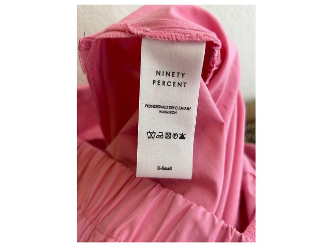 Autre Marque Vestido largo sin mangas rosa NINETY PERCENT XS - vista 7