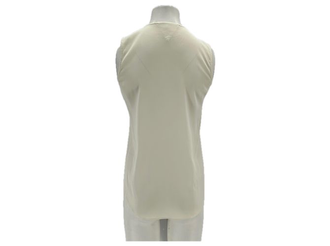 Autre Marque THEYSKENS' THEORY Weißes Baumwoll Tanktop - Ansicht 2