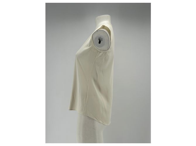 Autre Marque THEYSKENS' THEORY Weißes Baumwoll Tanktop - Ansicht 4