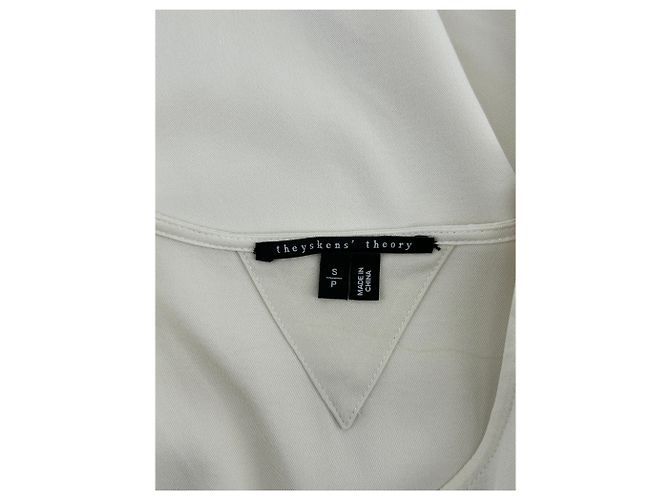 Autre Marque THEYSKENS' THEORY Weißes Baumwoll Tanktop - Ansicht 5