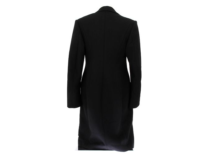 Alaïa Abrigo largo negro de lana - vista 2