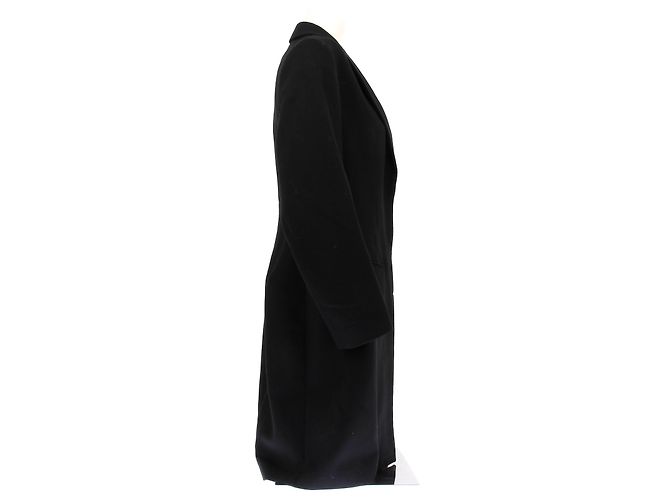 Alaïa Abrigo largo negro de lana - vista 3