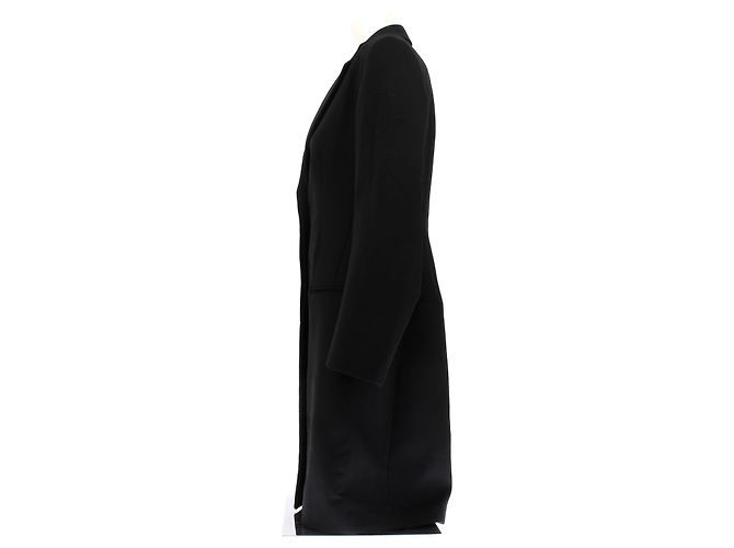 Alaïa Abrigo largo negro de lana - vista 4