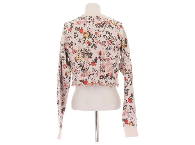 Paco Rabanne Wollpullover mit Blumenmuster Beige XS - Ansicht 2