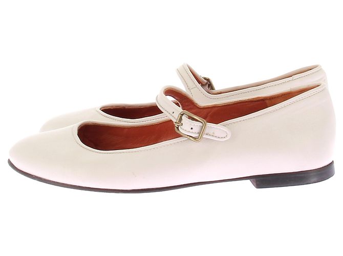 Autre Marque Bailarinas Penelope Chilvers de cuero blanco 38 - vista 3