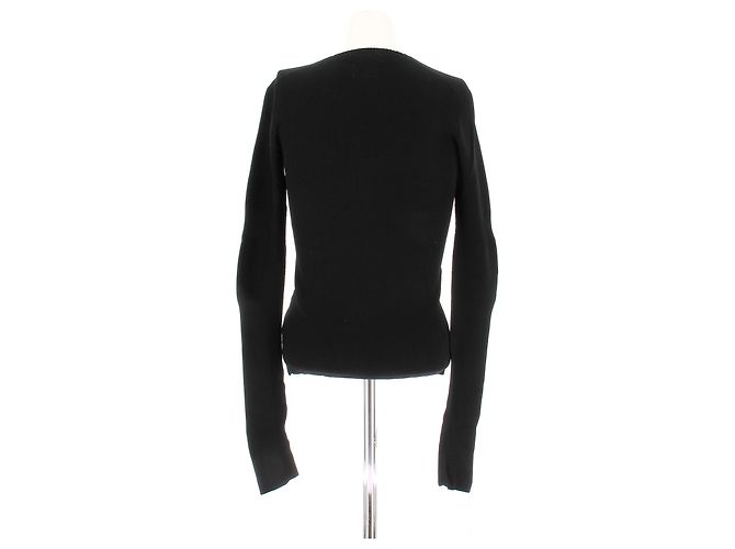 Bottega Veneta Top negro de mangas largas - vista 2