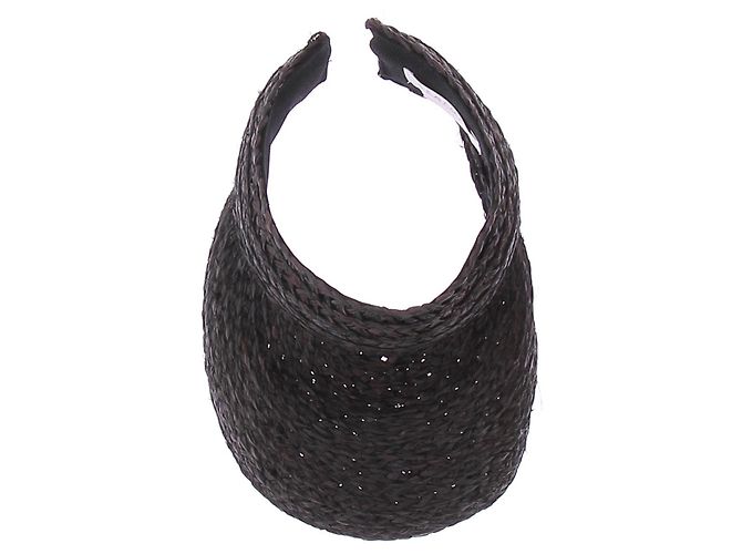 Seafolly Visiera in rafia nera Nero - vista 6