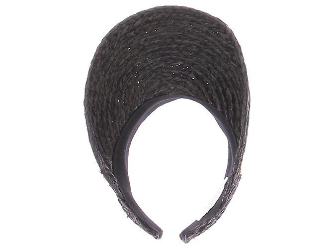 Seafolly Visiera in rafia nera Nero - vista 7