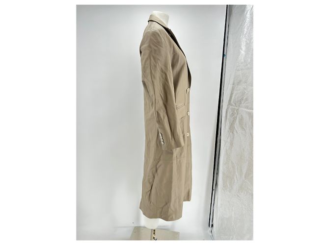 Autre Marque Beige Lederjacke - Ansicht 3