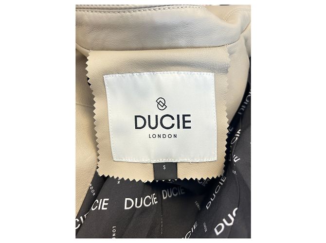 Autre Marque Beige Lederjacke - Ansicht 5