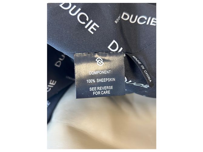 Autre Marque Beige Lederjacke - Ansicht 6