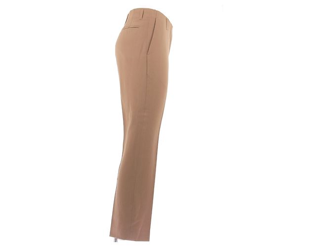 Dries Van Noten Calça bege de lã - vista 3