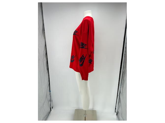 Nike Sweatshirt rot Baumwolle - Ansicht 4