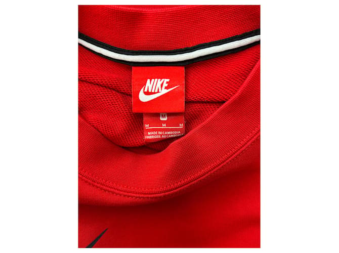 Nike Sweatshirt rot Baumwolle - Ansicht 6